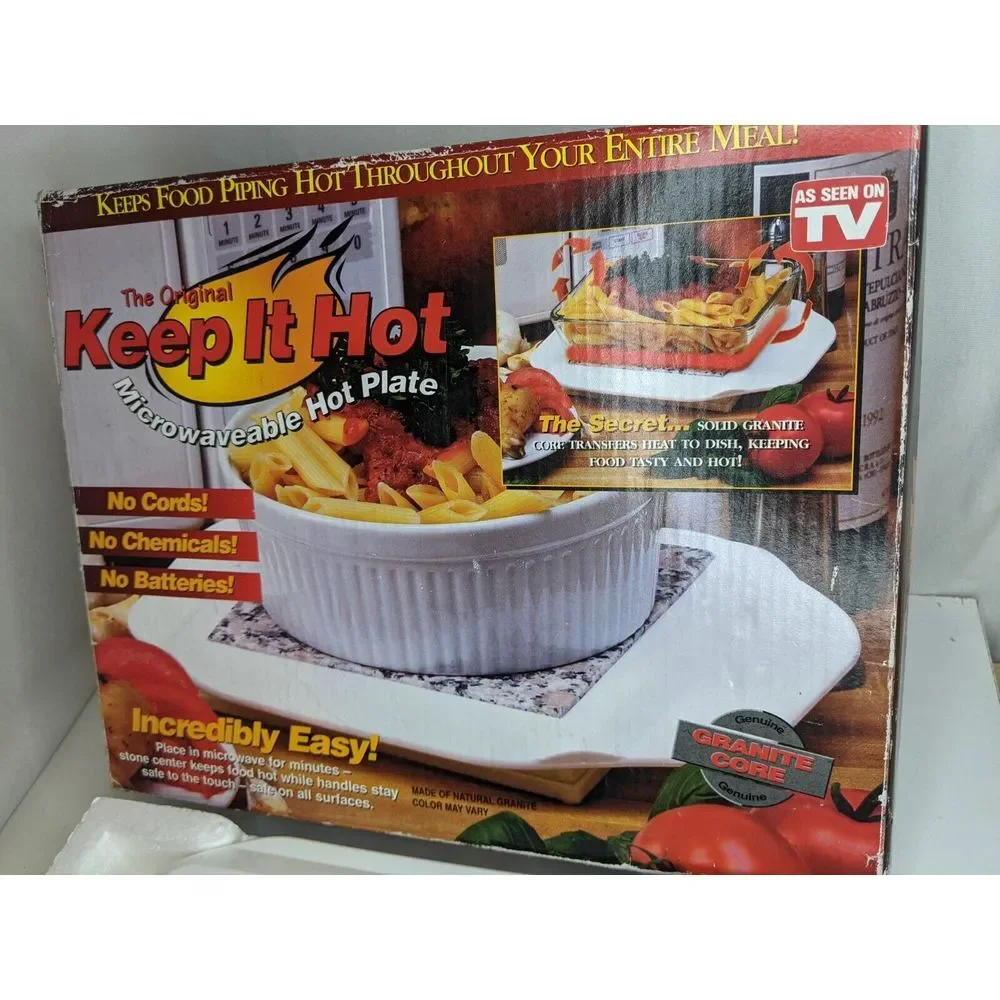 The Original Keep It Hot Microwavable Hot Plate As Seen On TV In‎ Box